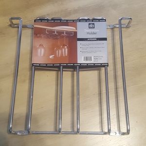 NWT Chrome Stemware Wine Glass Holder